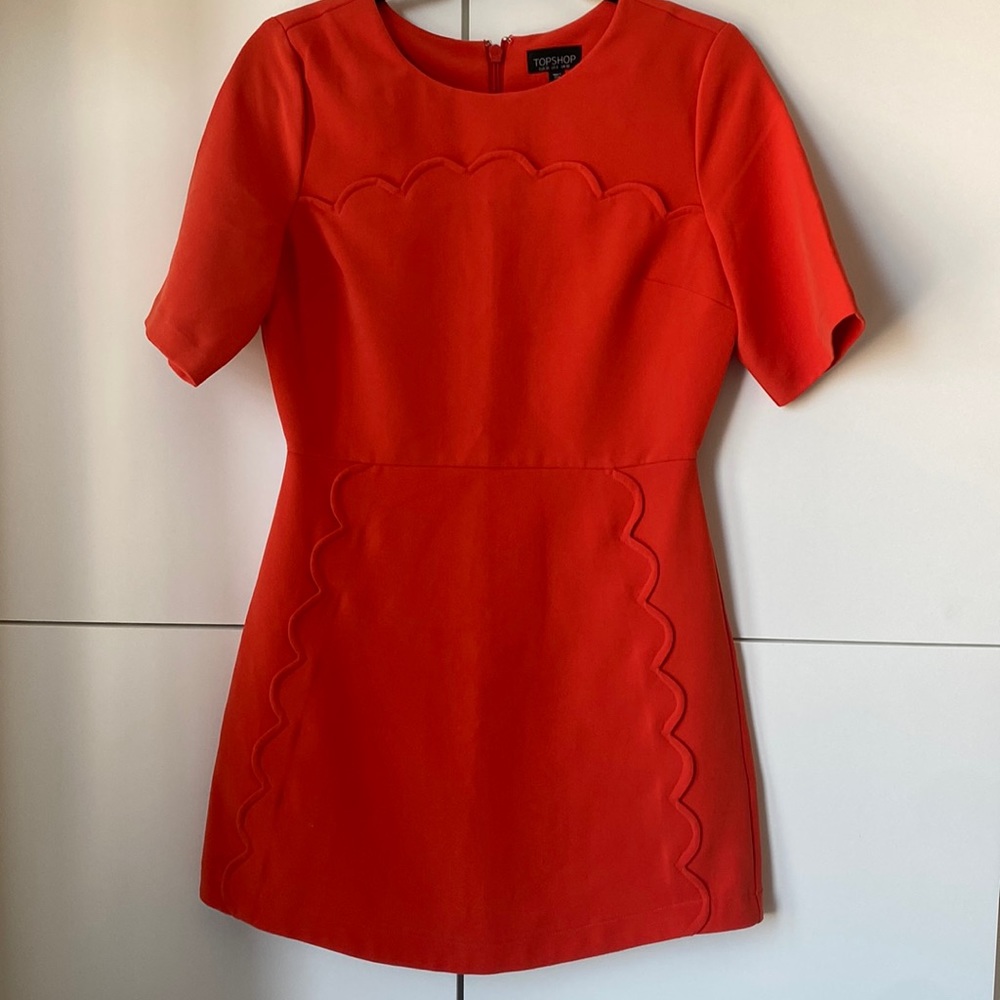 TOPSHOP Coral Mini Dress